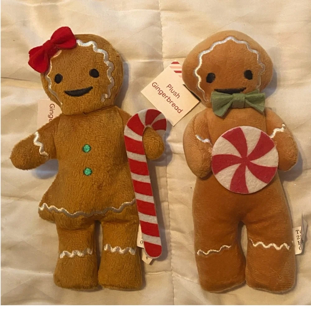 Target Bullseye Playground Gingerbread Boy and Girl Set 8” Plush